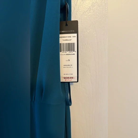 BCBGMaxAzria Blue Wide-Leg Jumpsuit - Picture 3 of 8